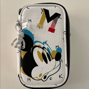 Mickey Mouse White and Black Make-Up Pouch